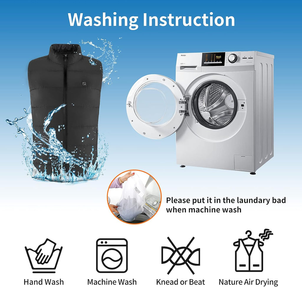 Heated Jacket for Men Women Electric Warm Heating Vest for Hunting Skiing (No Power Bank)