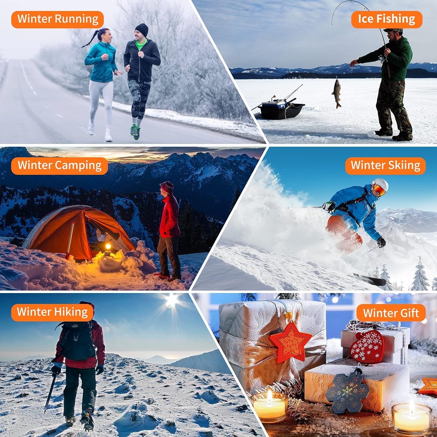 Heated Jacket for Men Women Electric Warm Heating Vest for Hunting Skiing (No Power Bank)