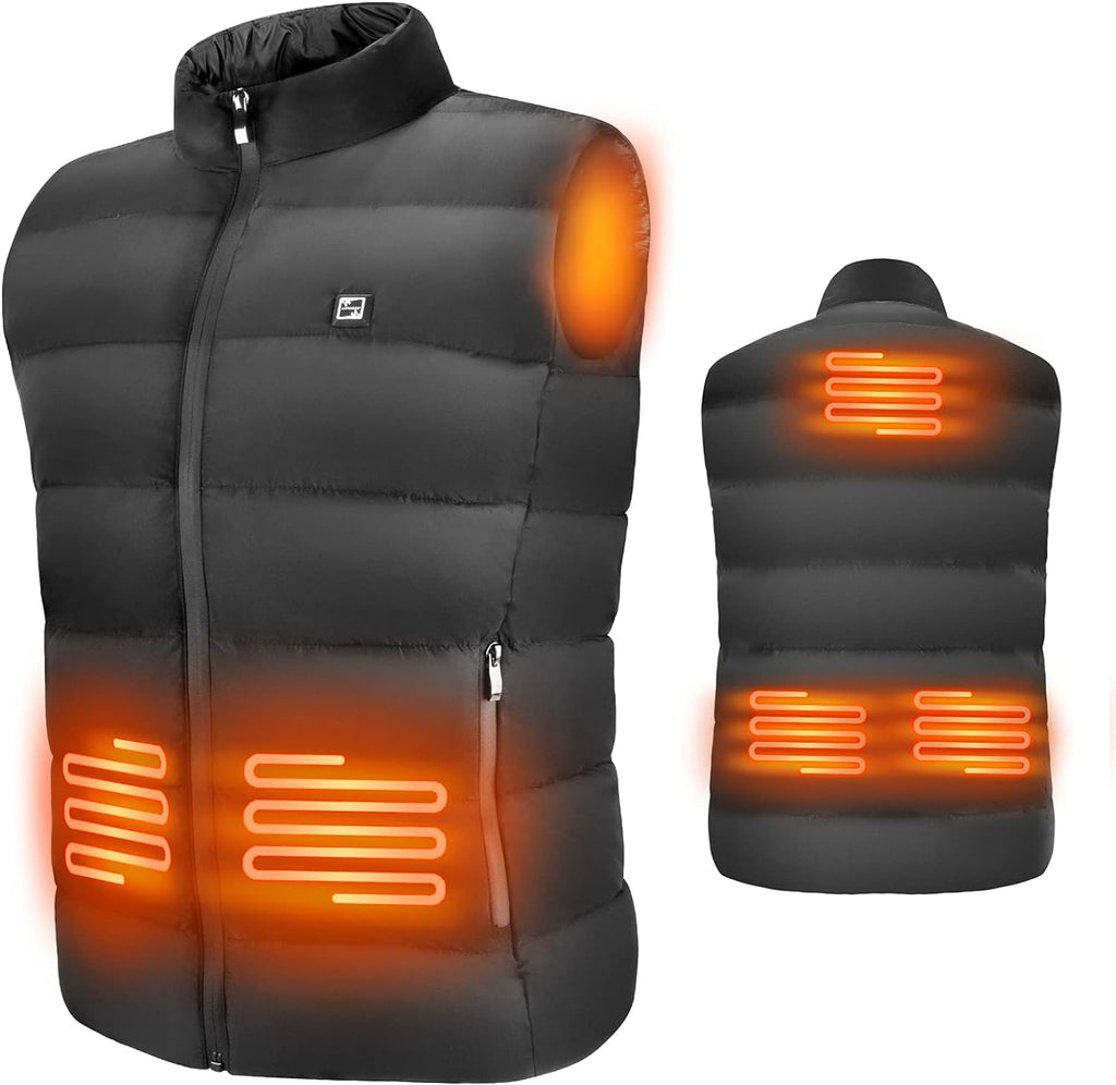 Heated Jacket for Men Women Electric Warm Heating Vest for Hunting Skiing (No Power Bank)